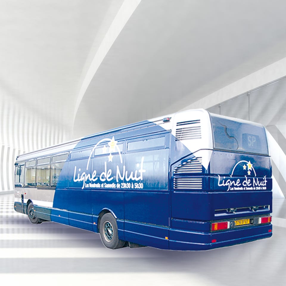 Covering partiel bus Ligne de Nuits