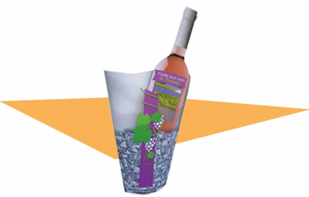 PLV de sol - Seau factice Foire aux Vins